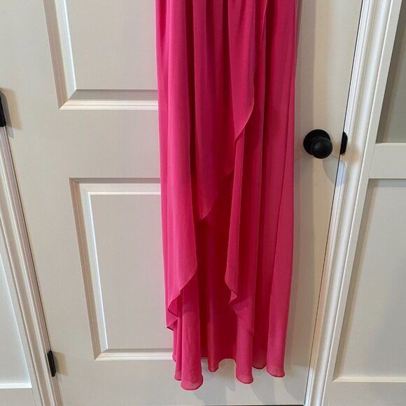 Bebe Pink Hi Lo Maxi Dress - Picture 5 of 11